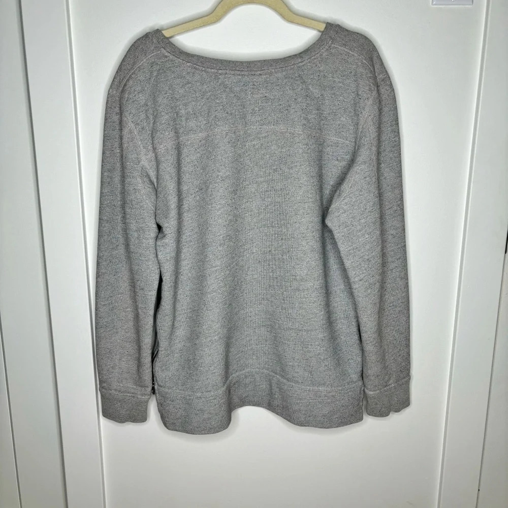 John Elliott Villain  Crewneck Sweatshirt Gray Size 4 (L/XL) Unisex - Picture 8 of 14